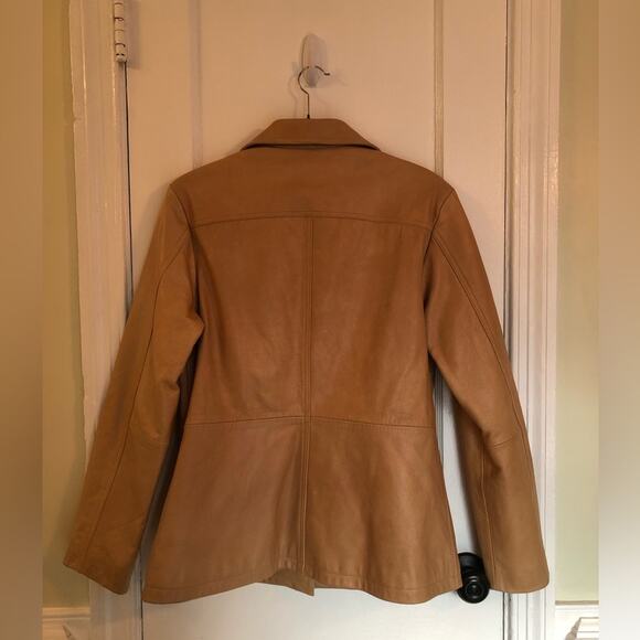 Vintage Wilson’s Leather Maxima Tan Leather Blazer - Picture 6 of 15